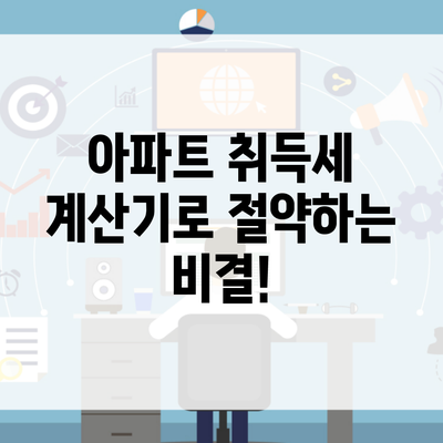 아파트 취득세 계산기로 절약하는 비결!