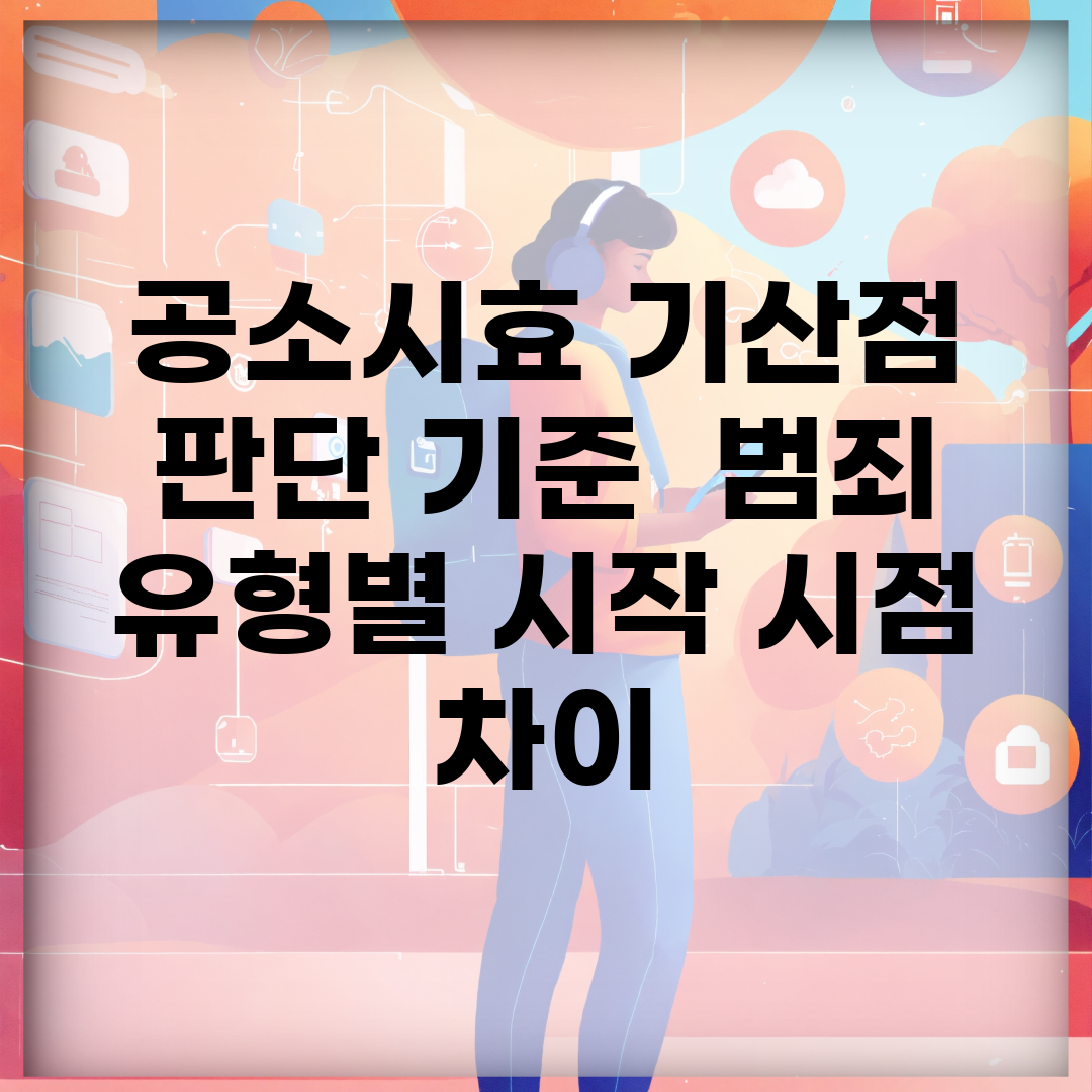 공소시효 기산점 판단 기준 | 범죄 유형별 시작 시점 차이