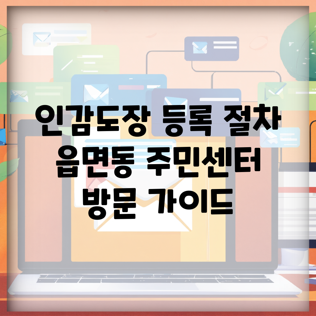 인감도장 등록 절차 | 읍면동 주민센터 방문 가이드