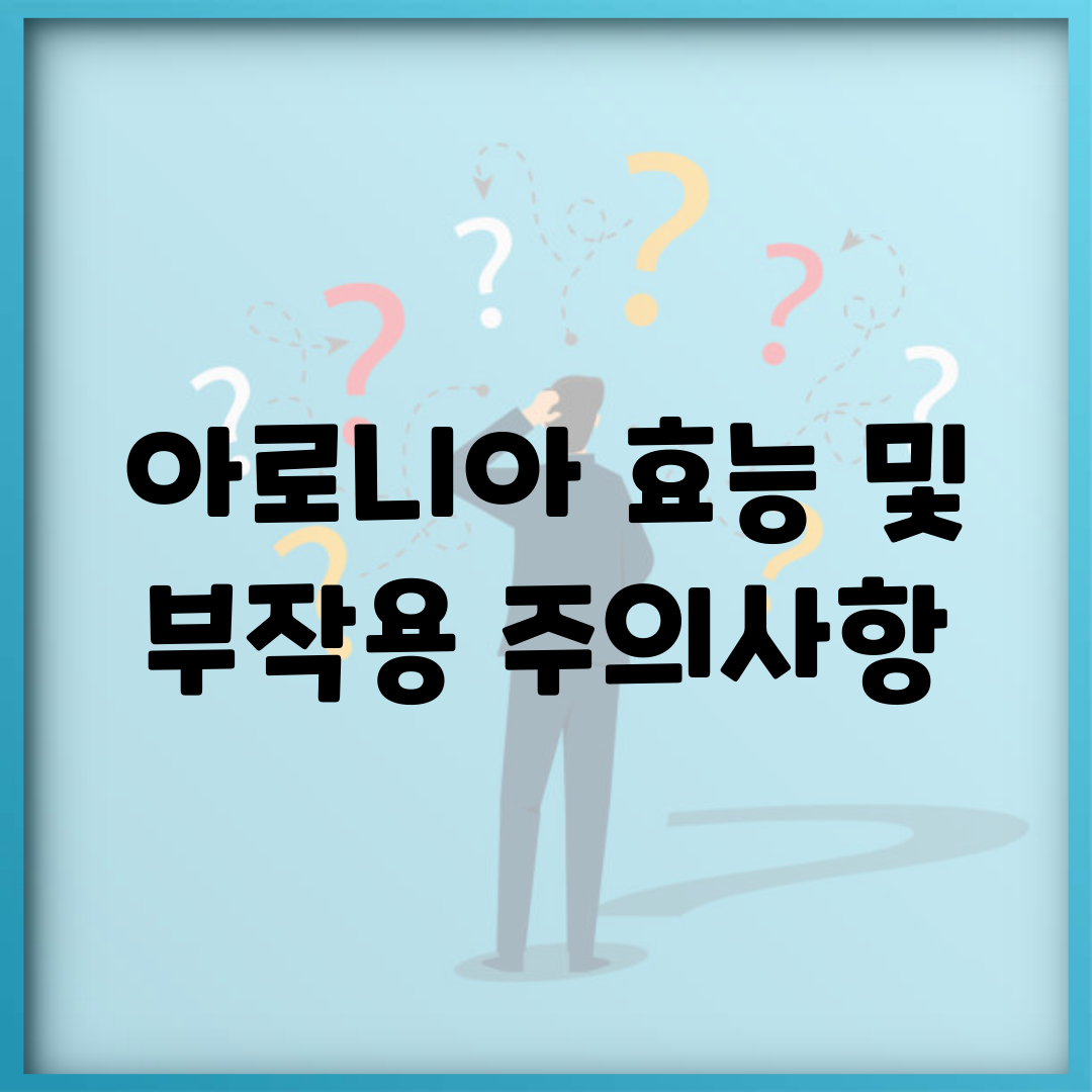 아로니아 효능 및 부작용 주의사항