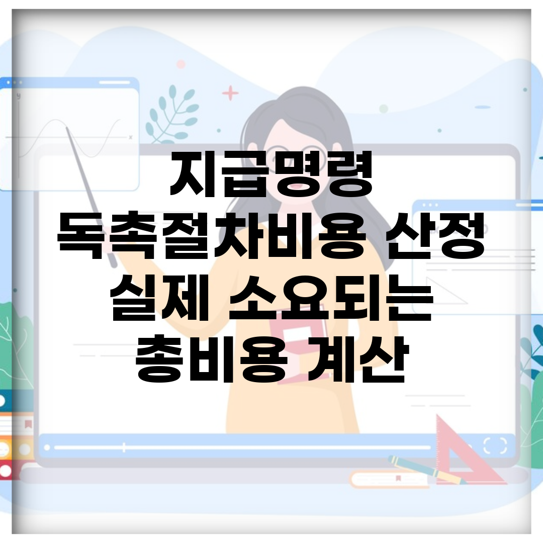 지급명령 독촉절차비용 산정 | 실제 소요되는 총비용 계산