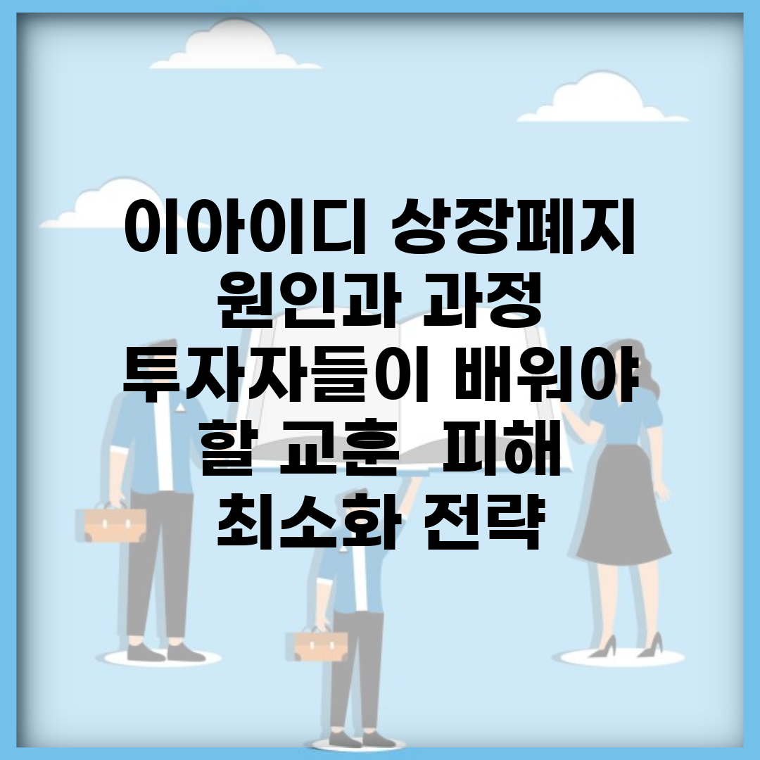 이아이디 상장폐지 원인과 과정 | 투자자들이 배워야 할 교훈 | 피해 최소화 전략