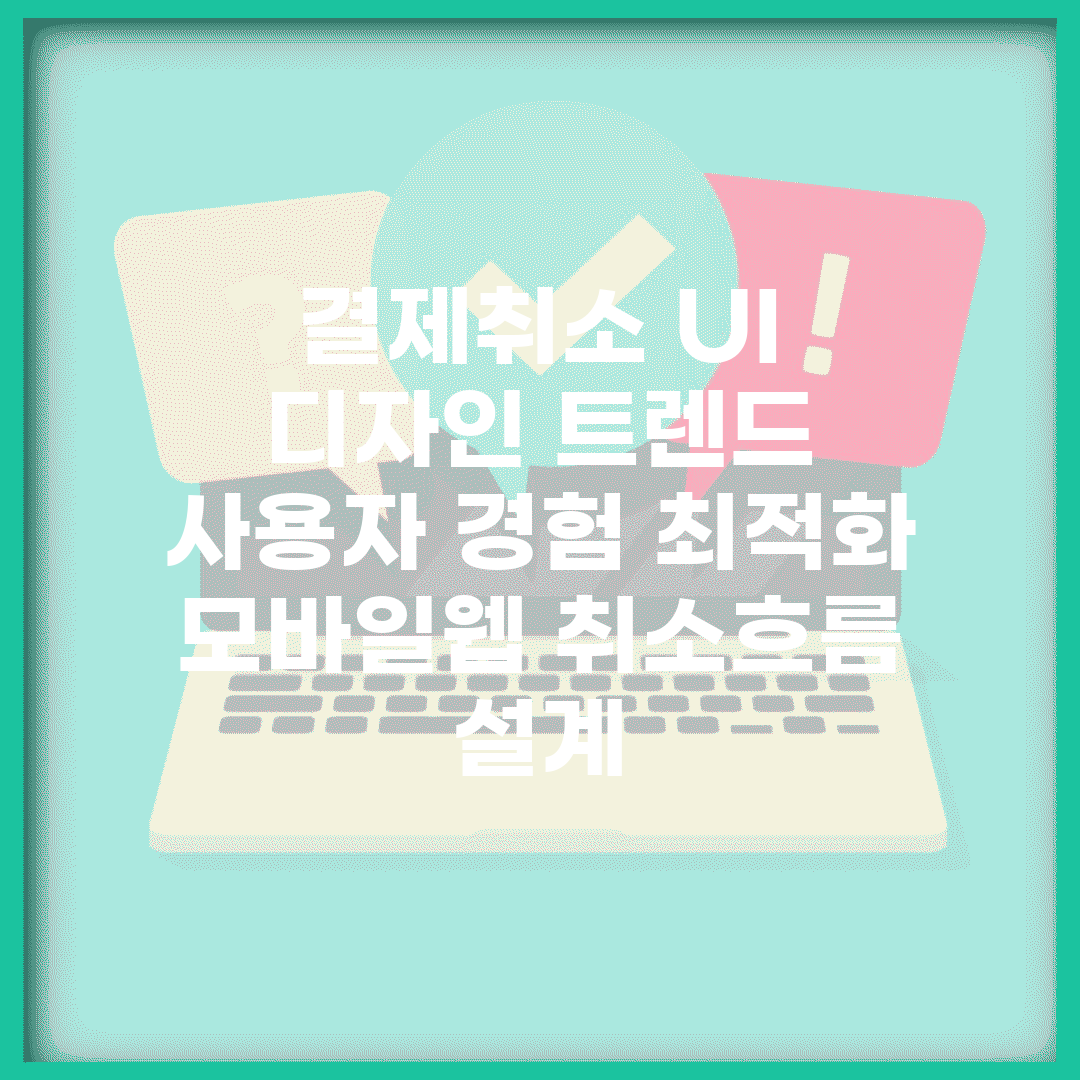 결제취소 UI 디자인 트렌드 | 사용자 경험 최적화 | 모바일/웹 취소흐름 설계