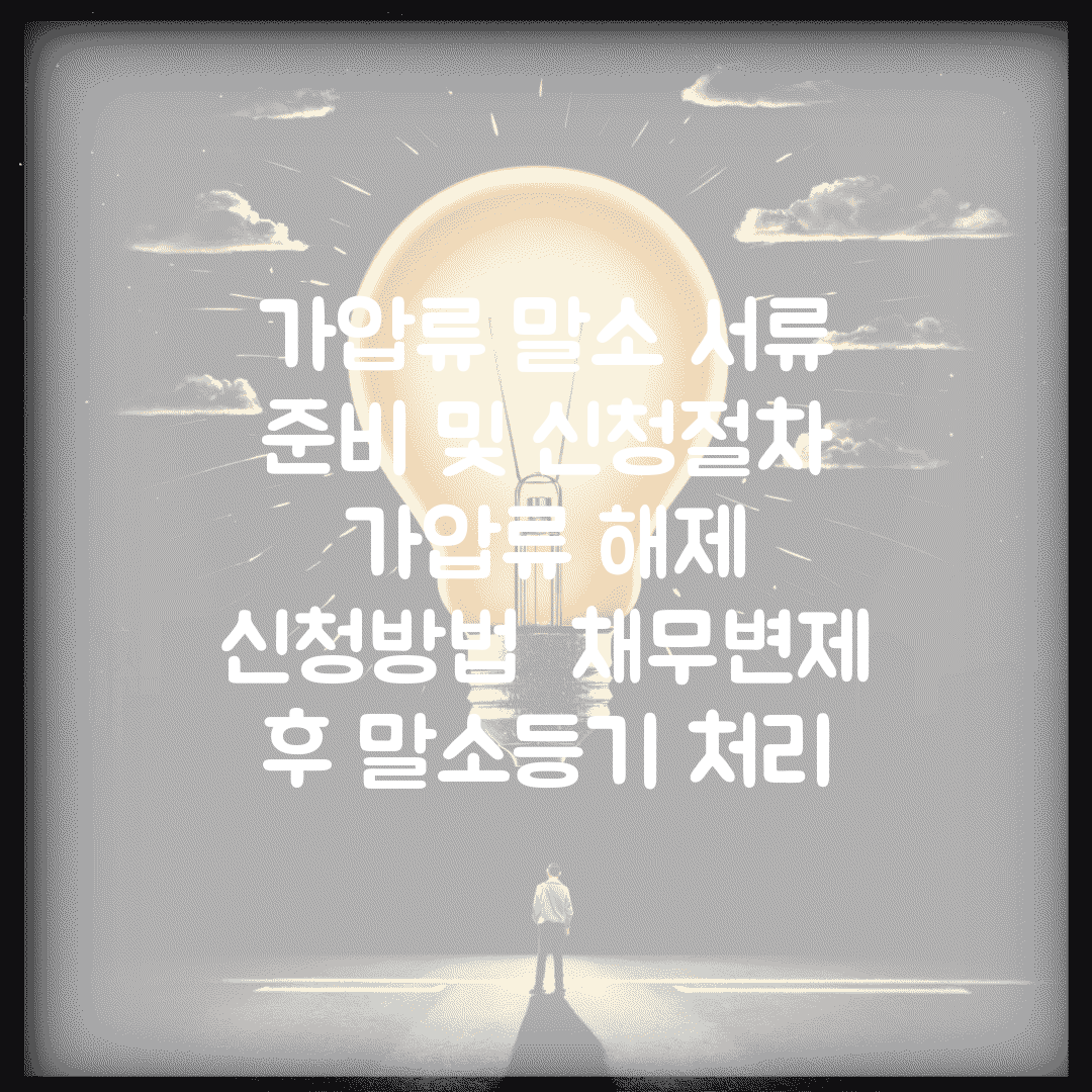 가압류 말소 서류 준비 및 신청절차 | 가압류 해제 신청방법 | 채무변제 후 말소등기 처리
