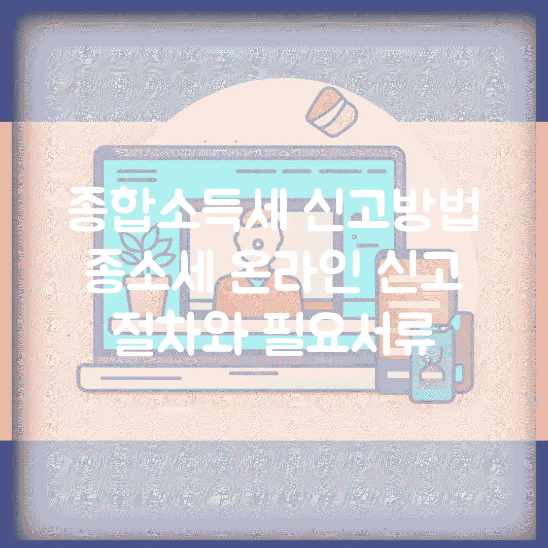 종합소득세 신고방법 | 종소세 온라인 신고 절차와 필요서류