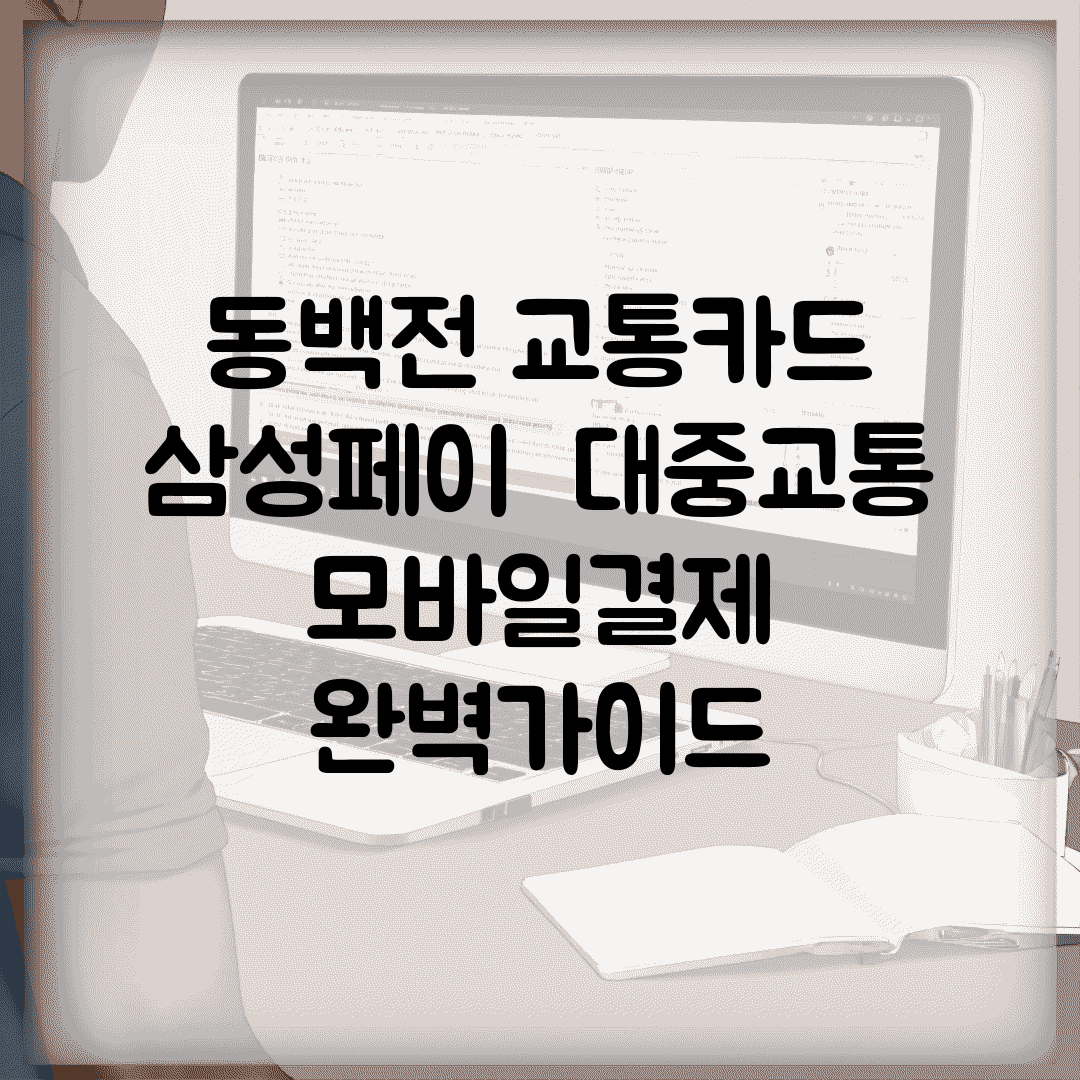 동백전 교통카드 삼성페이 | 대중교통 모바일결제 완벽가이드
