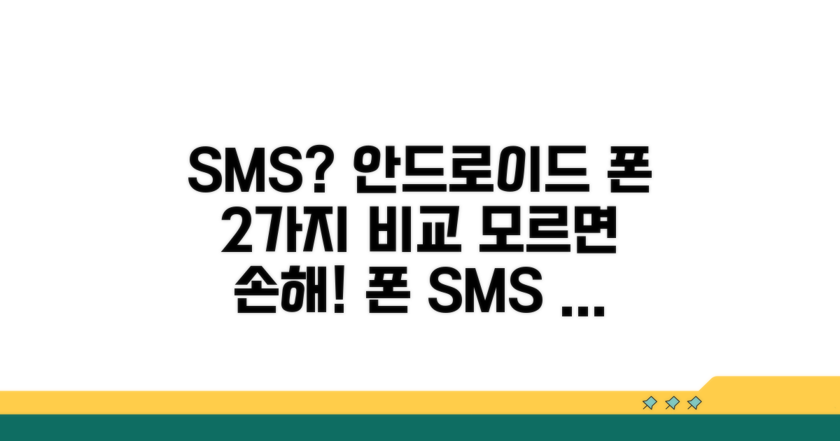 안드로이드 SMS 차이점은 무엇인가?