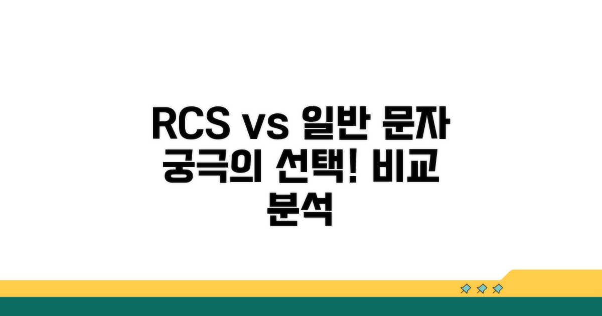 일반 문자 vs RCS, 무엇을 쓸까?