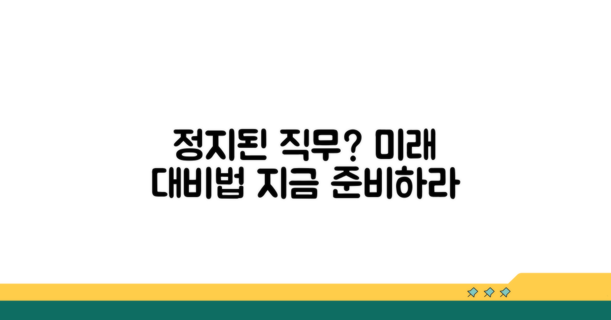 정지된 직무, 어떻게 대비하나