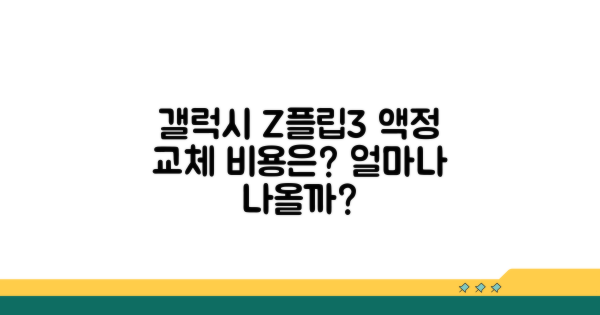 갤럭시 Z플립3 액정 교체비용은?