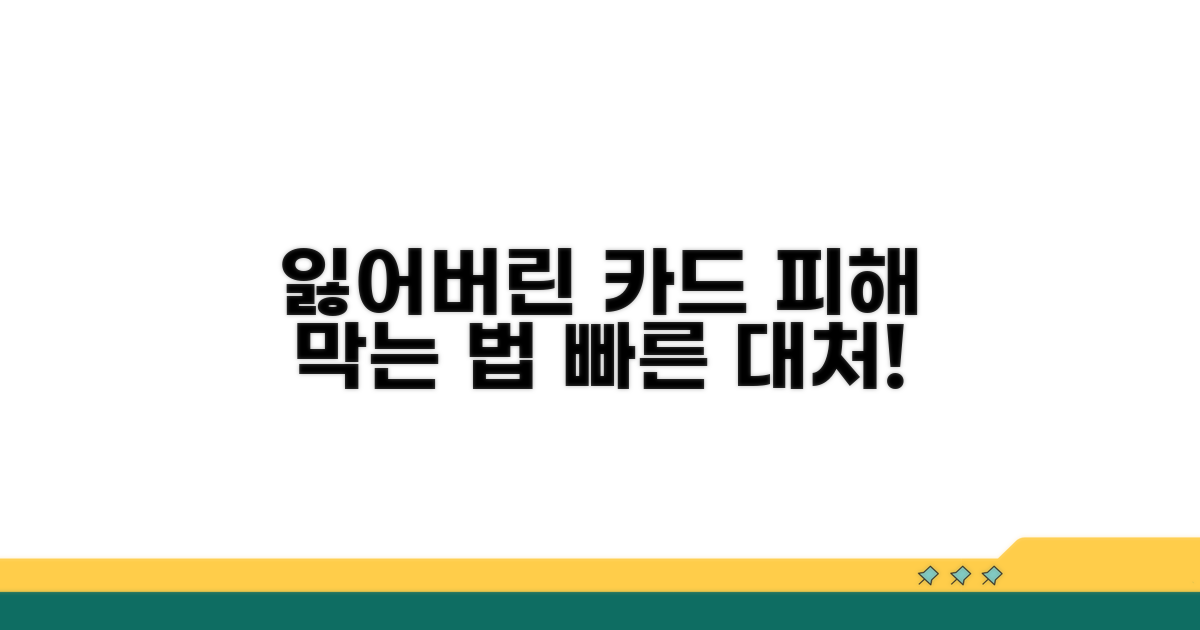 잃어버린 카드, 추가 피해 막는 법