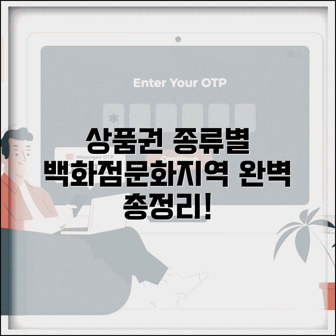 상품권종류 백화점 문화 지역 | 상품권 종류별 완벽 정리