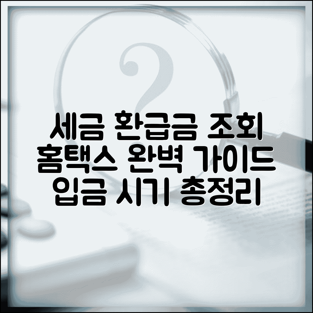 세금 환급금 조회 완벽 가이드 | 홈택스 환급금 조회 | 국세청 환급금 확인 | 지급일 입금 시기 총정리