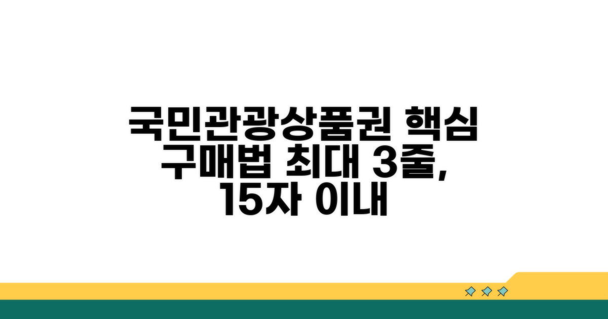 국민관광상품권 구매 방법