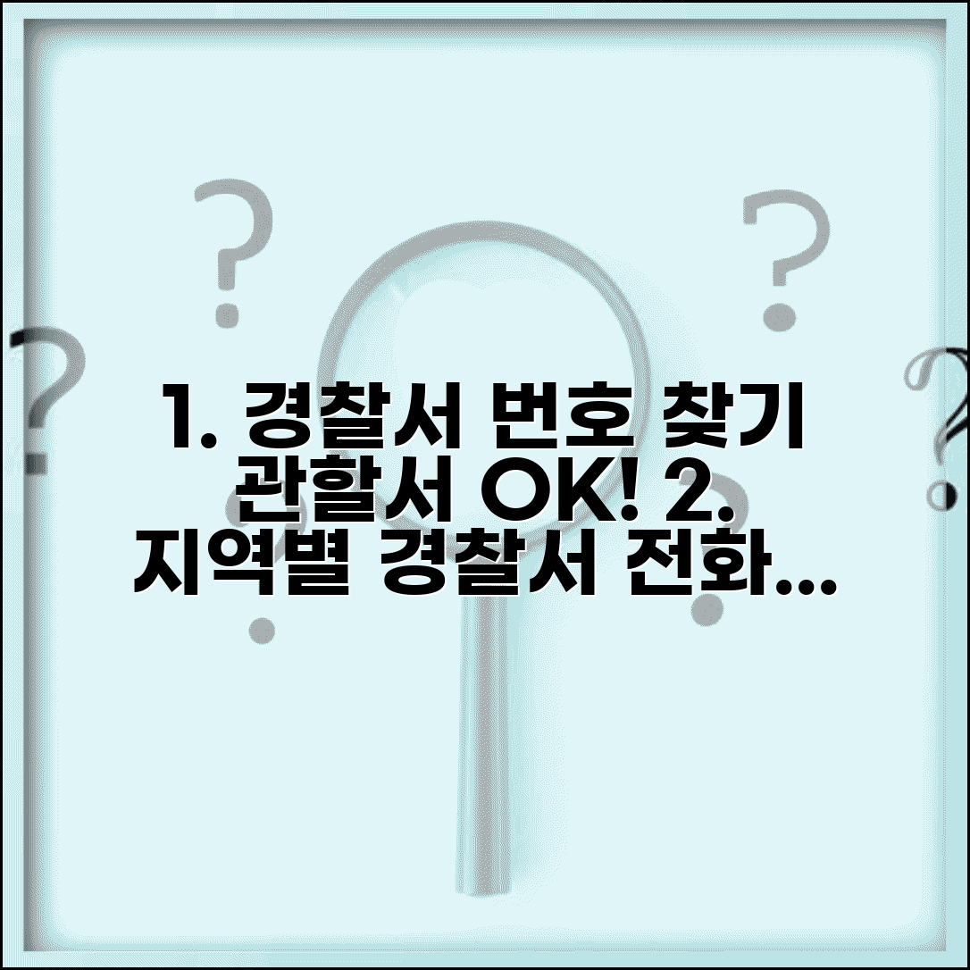 경찰서 전화번호 검색 방법 | 지역별 관할 경찰서 찾기와 온라인 연락처 확인 서비스