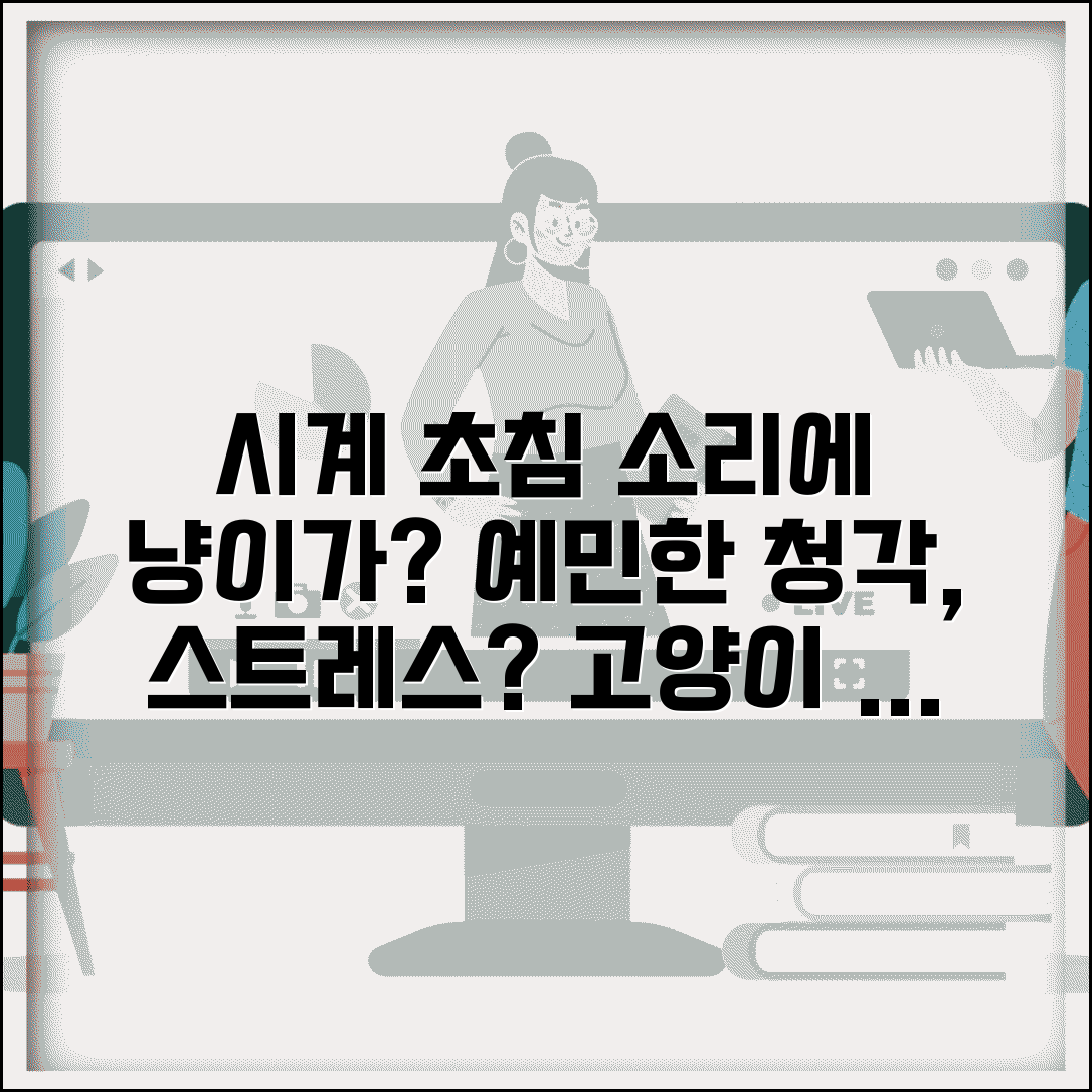 고양이가 시계 바늘 소리에 예민한데 정상인가요 | 고양이 청각 | 소음 민감 | 스트레스
