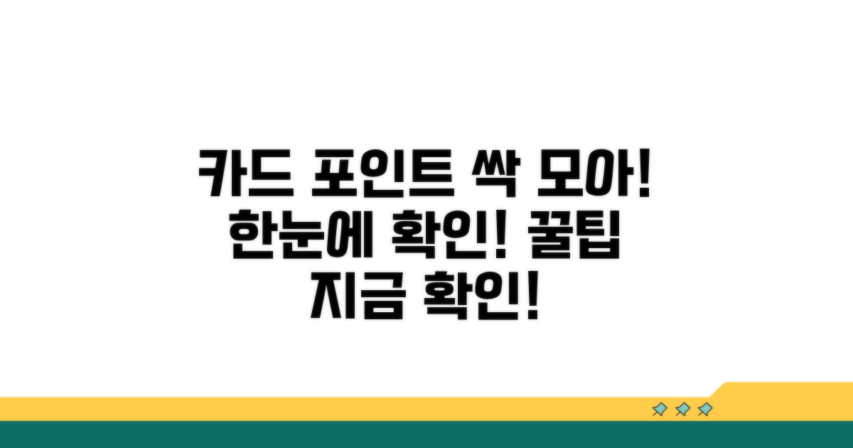 카드 포인트 한눈에 모아보기
