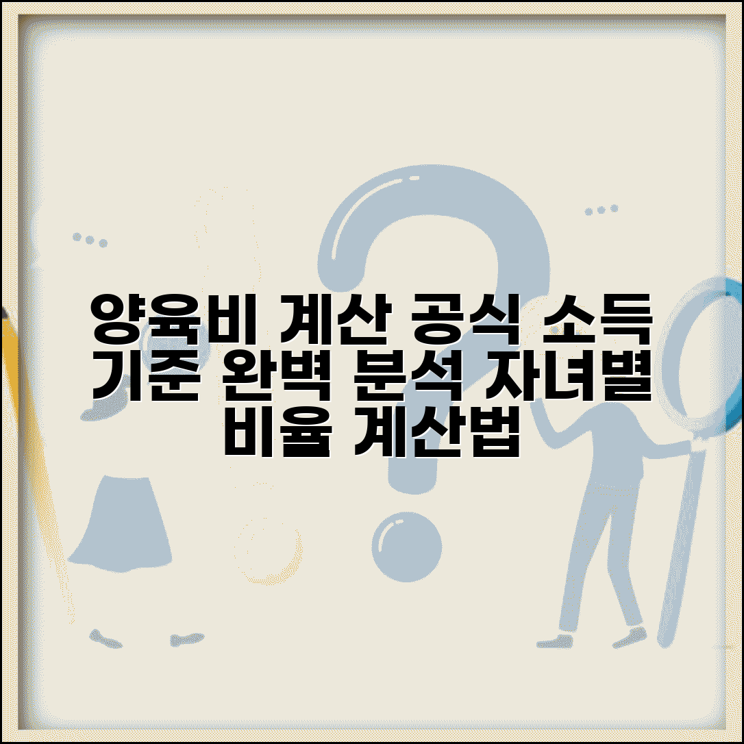 양육비 계산 표준 공식 | 소득 대비 양육비 비율과 자녀별 분할 계산 방법