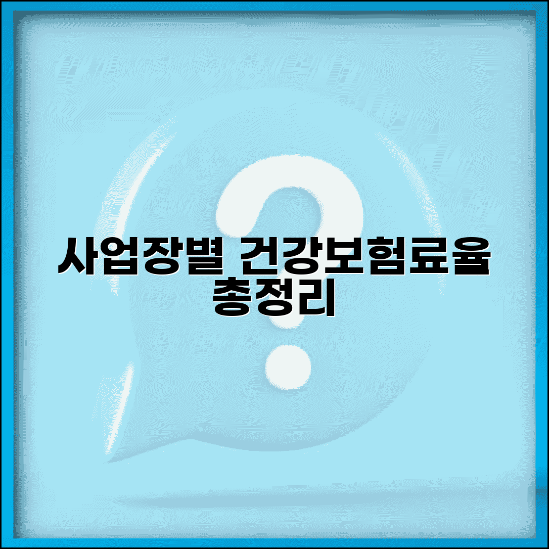 직장의료보험요율표 사업장 규모별 | 직장가입자 건강보험료율과 사업주 부담률 정리