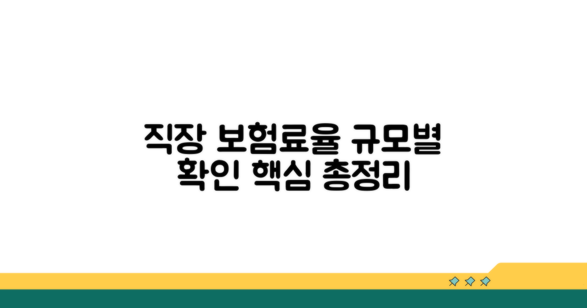 직장의료보험료율, 규모별 확인하기