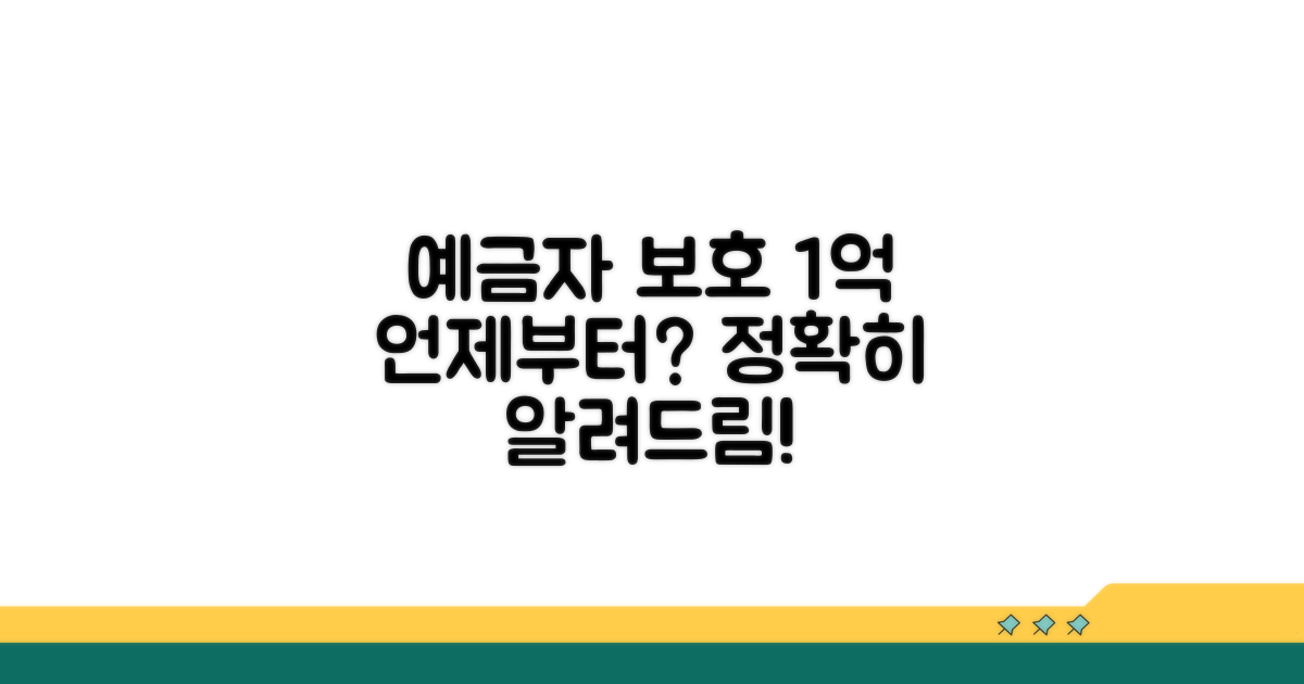 예금자 보호 1억 적용 시기