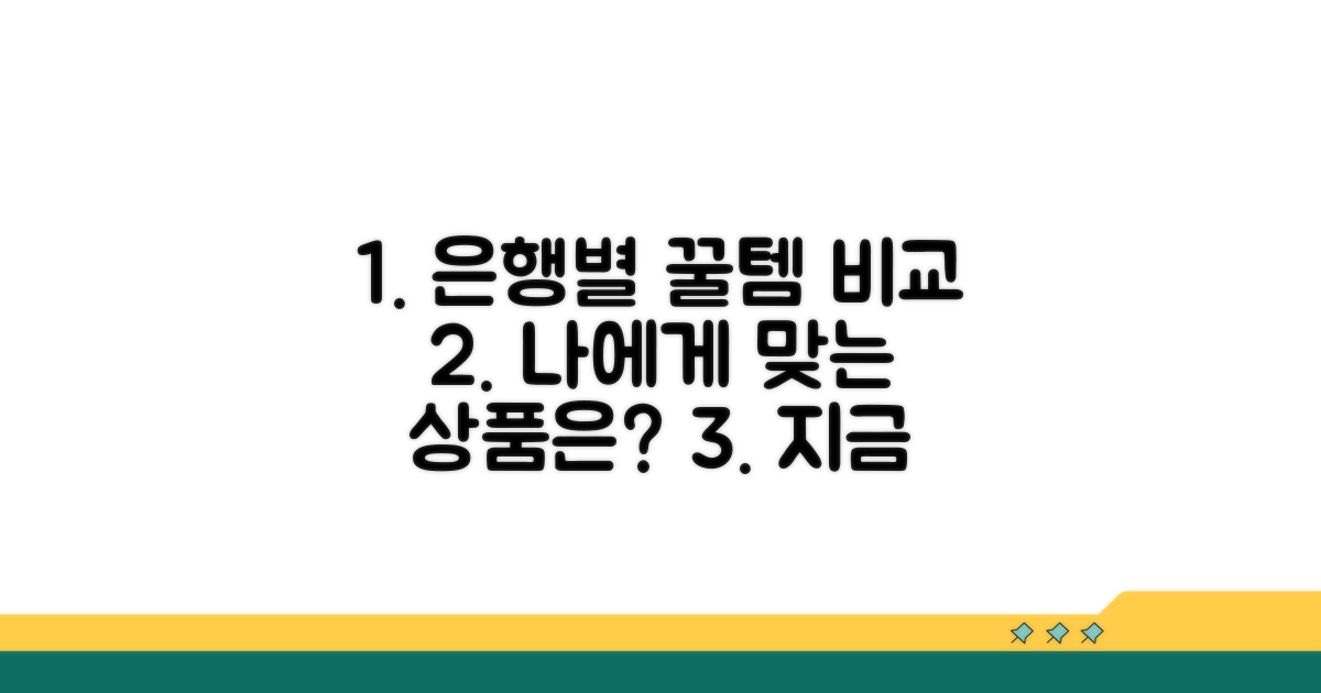 은행별 상품 비교 및 선택 가이드