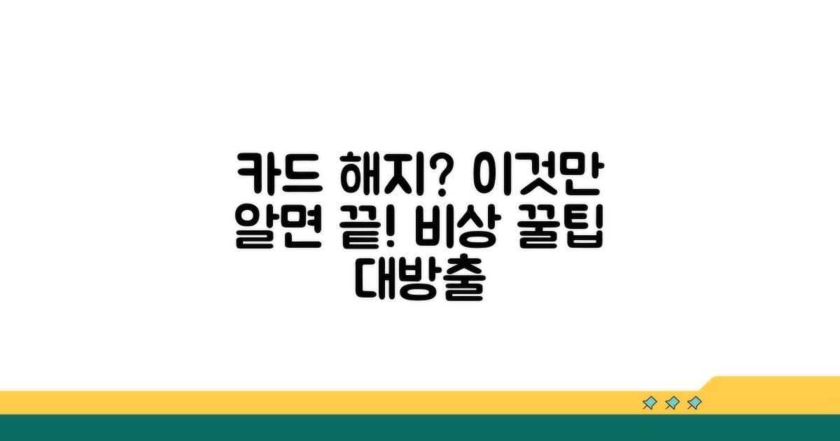 비상시 카드 해지 꿀팁