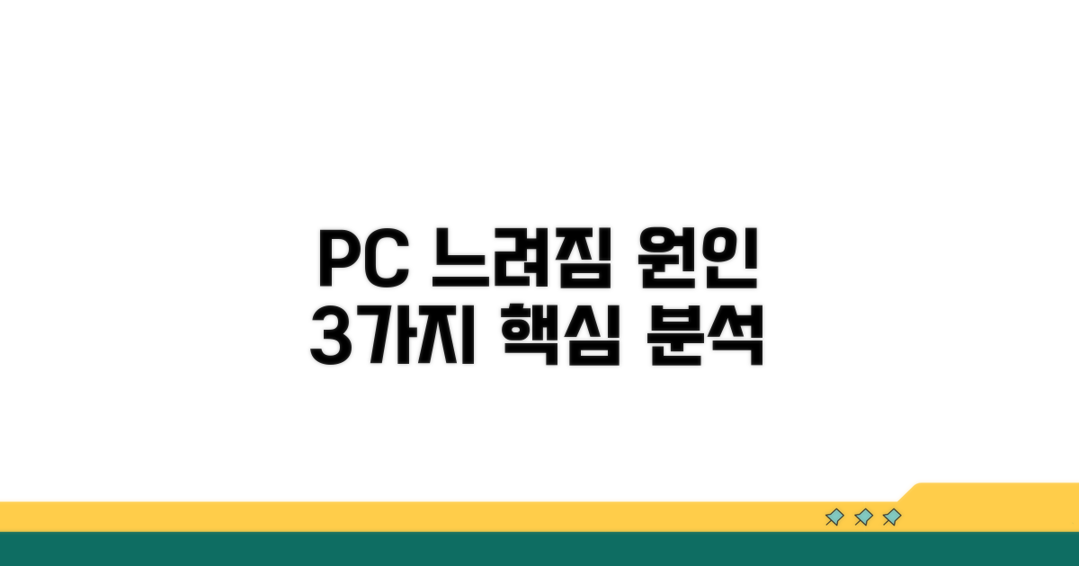 PC 느려짐 원인 핵심 분석