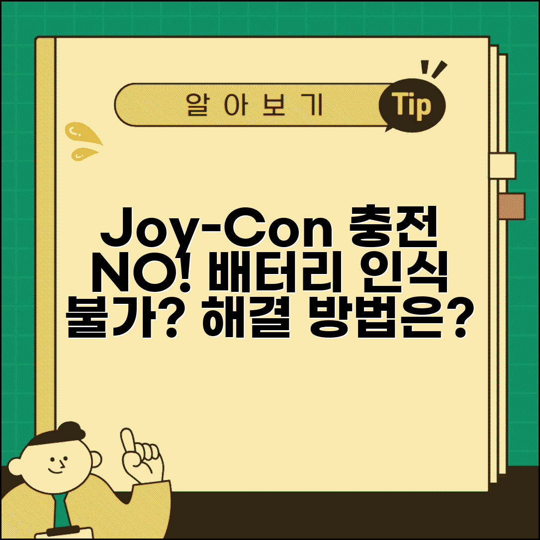 Nintendo Switch 조이콘 충전 오류 | 조이콘 배터리 인식 안됨