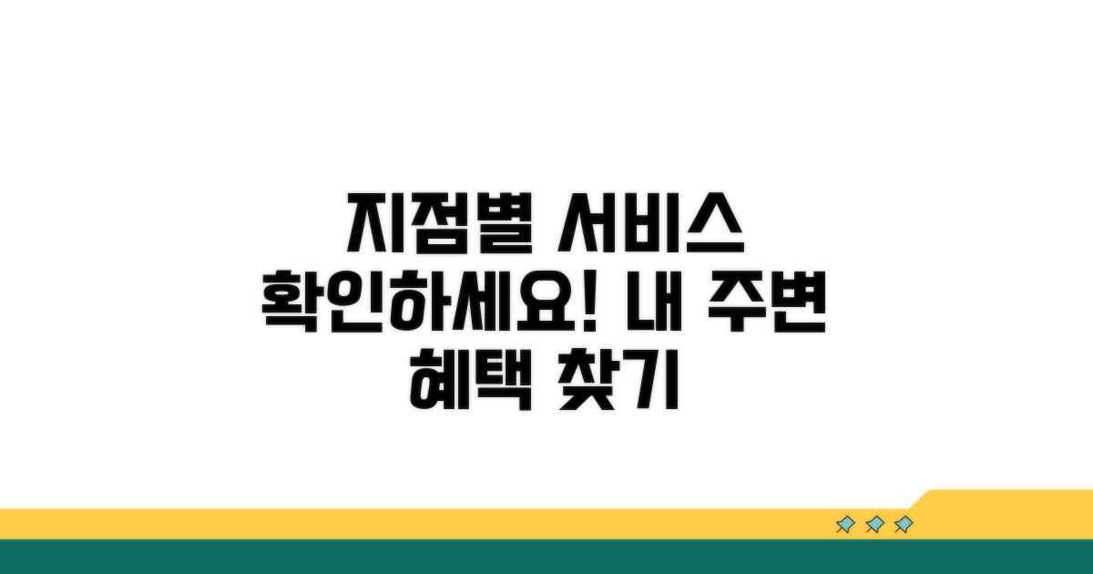 지점별 서비스 내용 확인하기