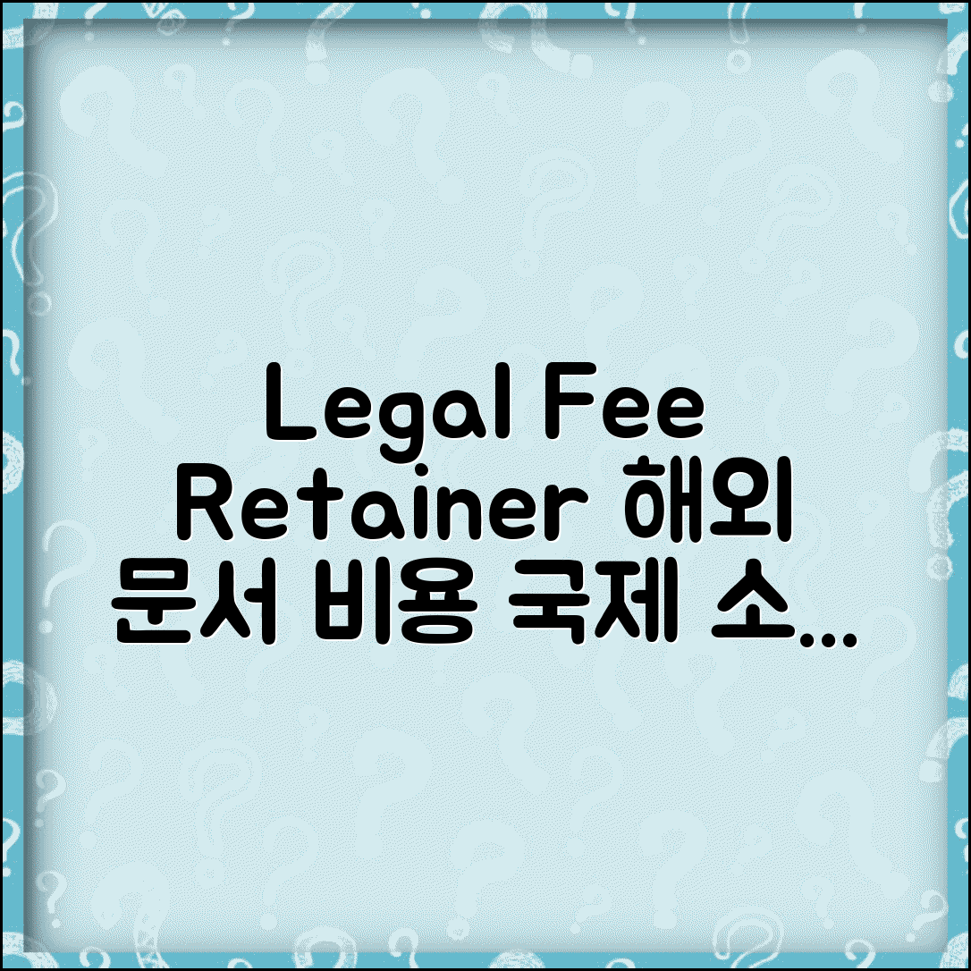 수임료 영어 Legal fee, Retainer | 해외문서 작성시 표현법 | 국제소송 비용체계