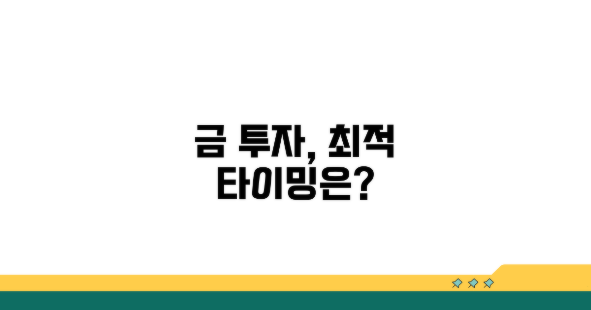 금 투자, 언제 시작하면 좋을까?