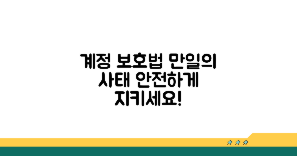 만일의 사태 대비, 계정 보호법