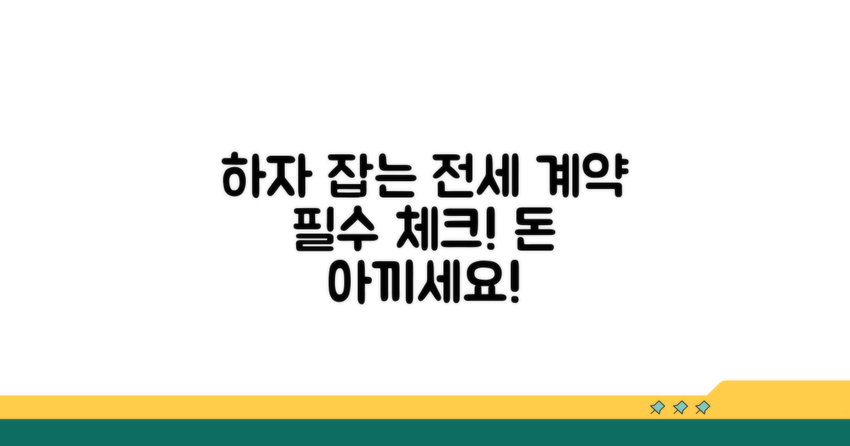 전세 계약 시 하자 관련 꼭 확인!