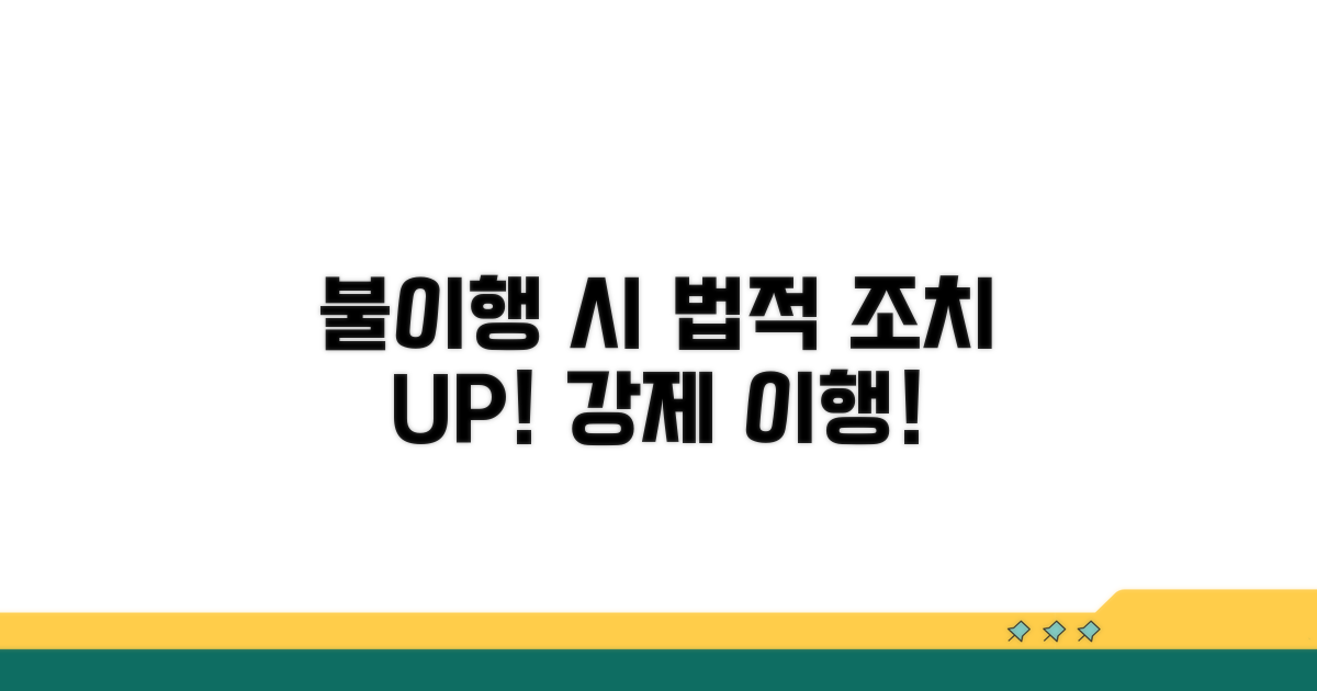 이행명령 불이행 시 법적 조치