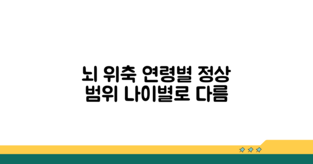 뇌 위축 정상 범위, 연령별로 달라요