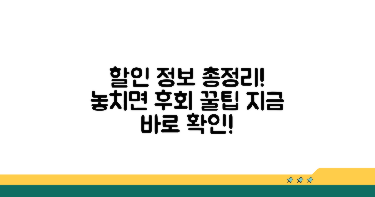 할인 정보 총정리 및 활용 팁