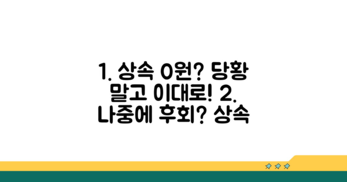 상속 받을 재산 없을 때 대처법