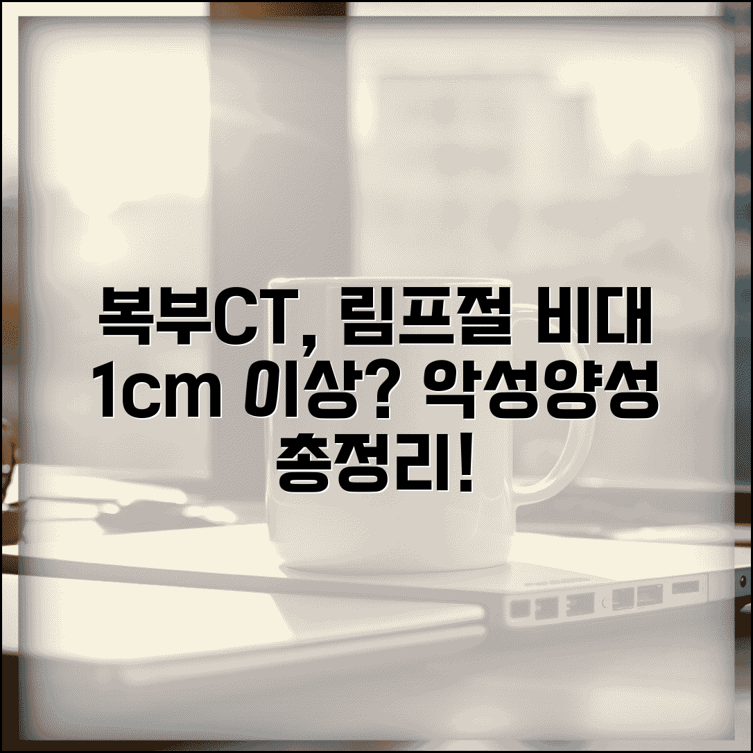 복부CT 장간막림프절 비대 의미 총정리 | 림프절 크기 1cm 악성 양성 구별