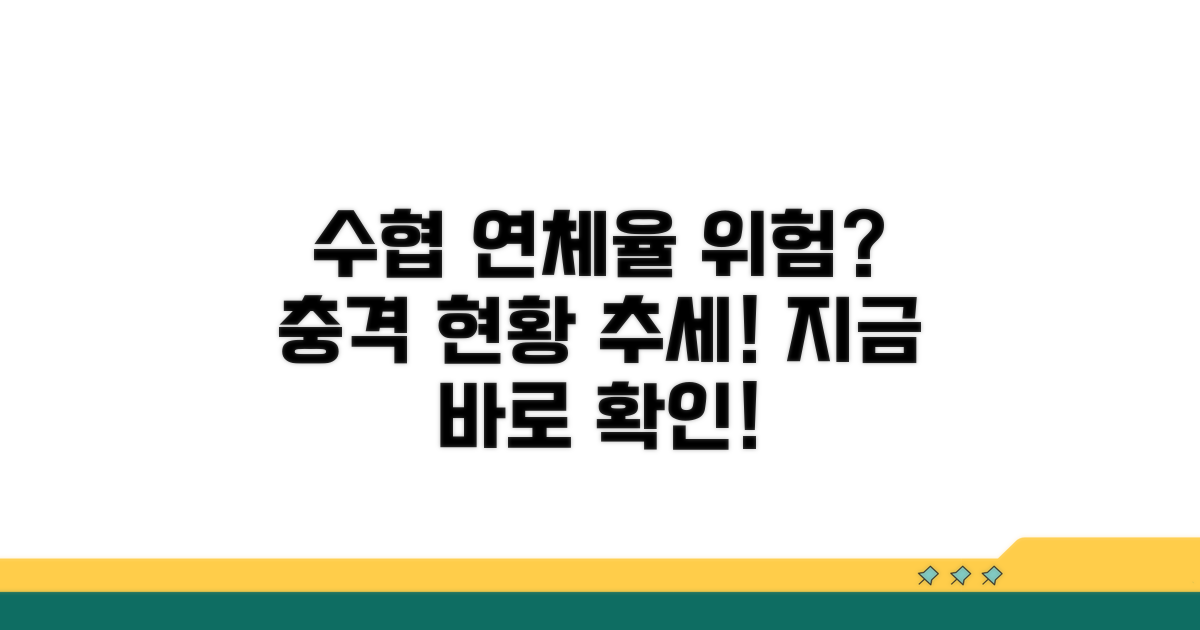 수협 연체율 현황과 추세