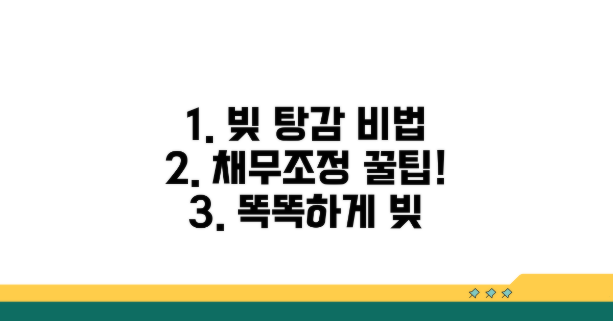 채무조정 혜택과 이용 노하우