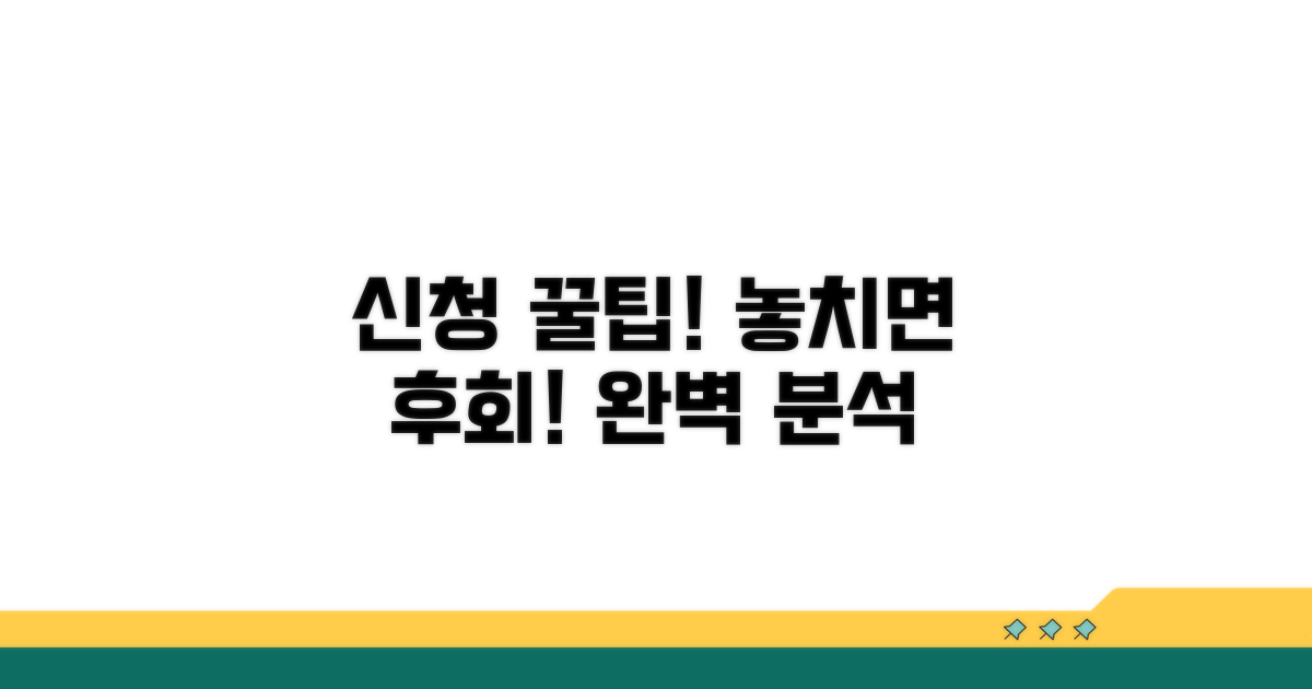 신청 시 주의할 점 완벽 분석