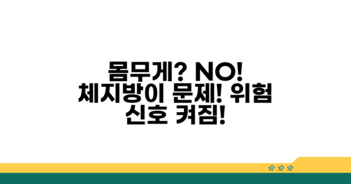 과체중, 저체중 체지방 위험성
