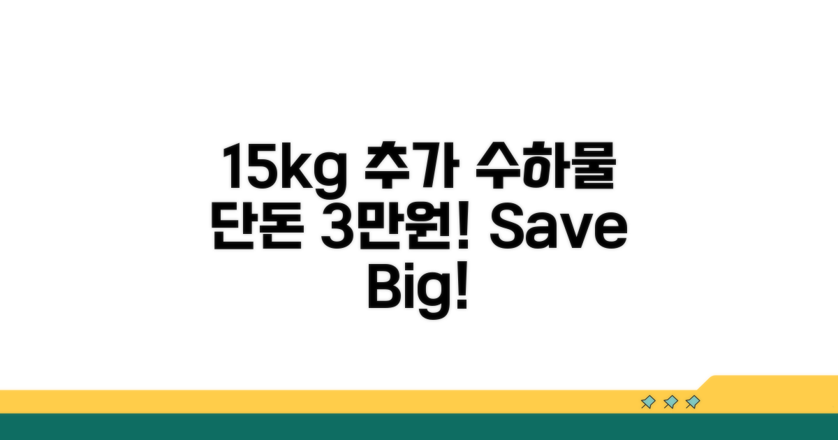 추가 수하물 15kg 3만원 상세
