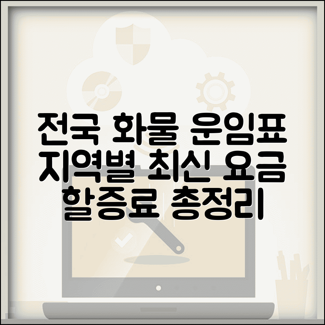 전국화물 운임표 최신 정보 | 지역별 요금 및 할증료 총정리