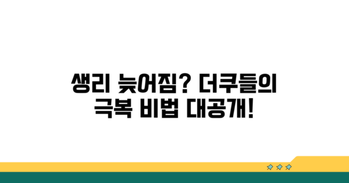 더쿠 회원들의 생리 늦어짐 극복기
