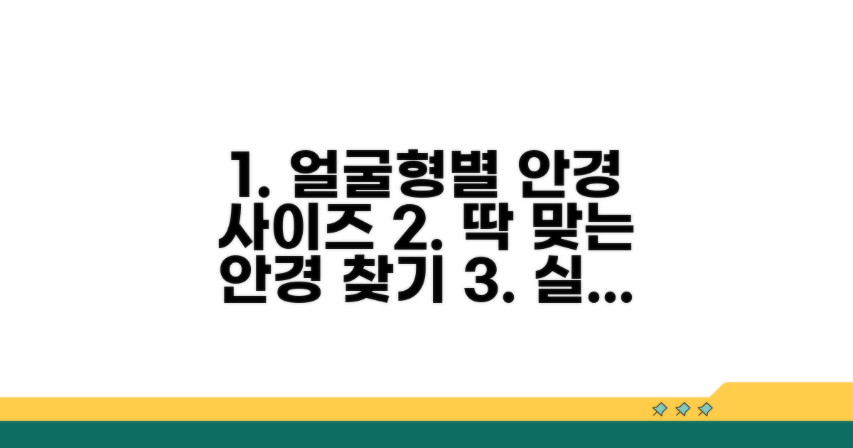 얼굴형별 안경 사이즈 완벽 가이드