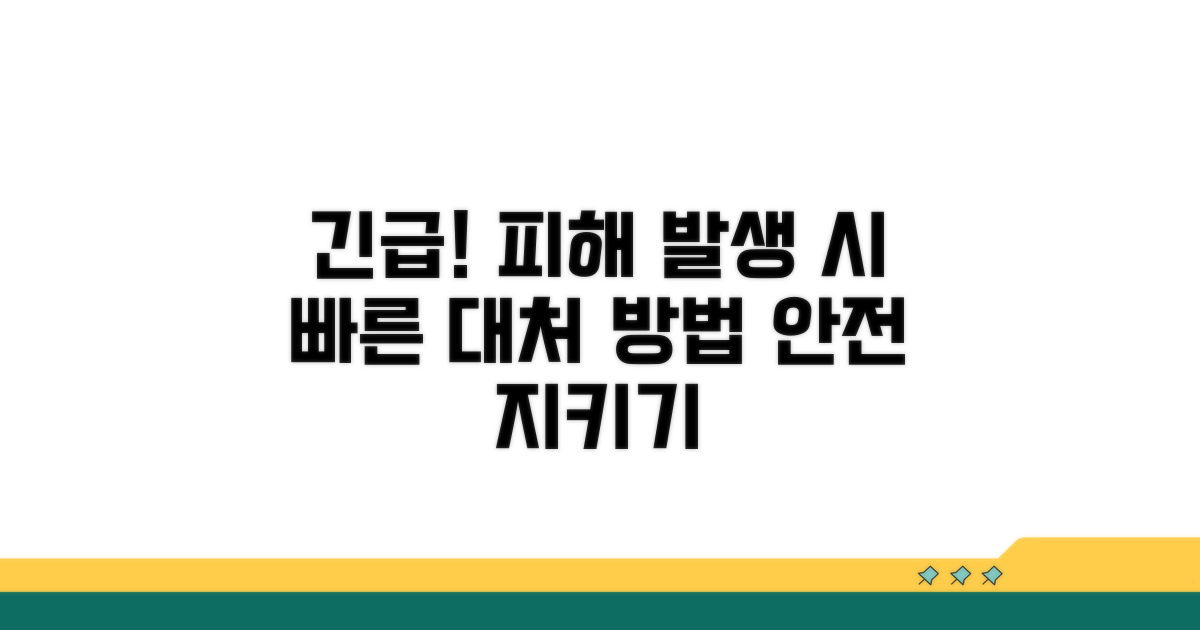 피해 발생 시 대처 요령