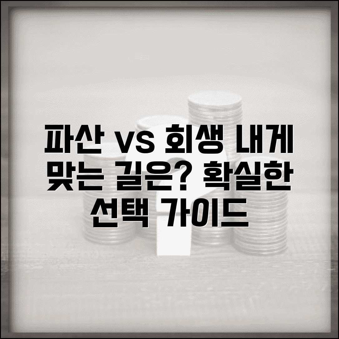 개인파산 개인회생 차이점 분석 | 내 상황에 맞는 선택 가이드