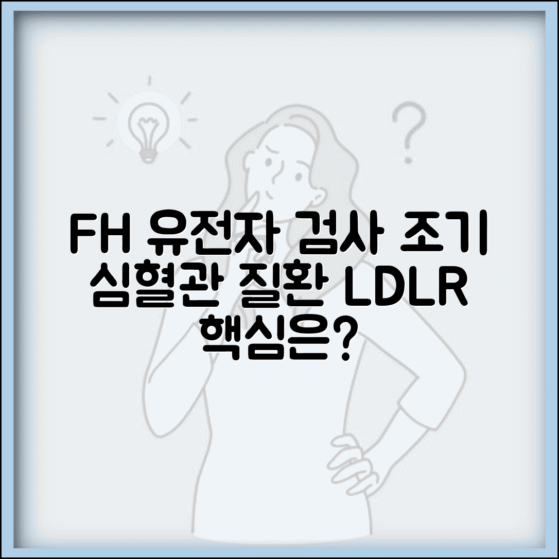 가족성고콜레스테롤혈증 FH 유전자 검사 | LDLR 유전자 조기 심혈관질환